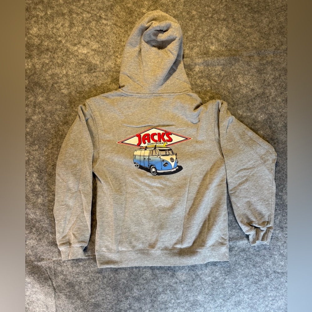 Jacks Surfboards Zip up Hoodie “VW Bus” grey women’s S grey gray